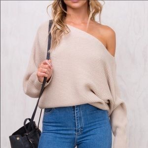 Princess Polly Off the shoulder sweater